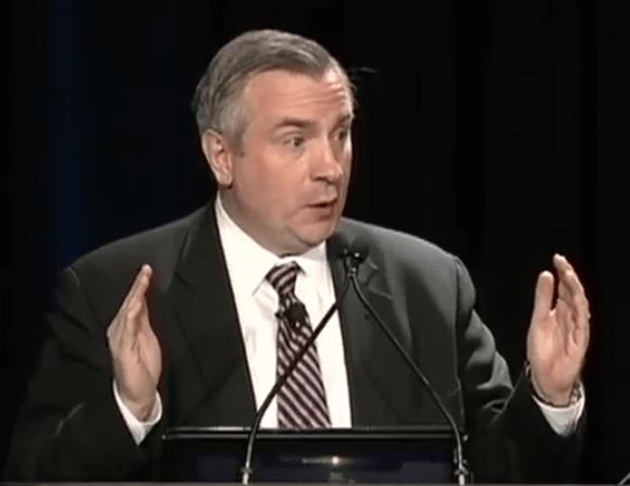 Doug Hubbard talking at ACORD