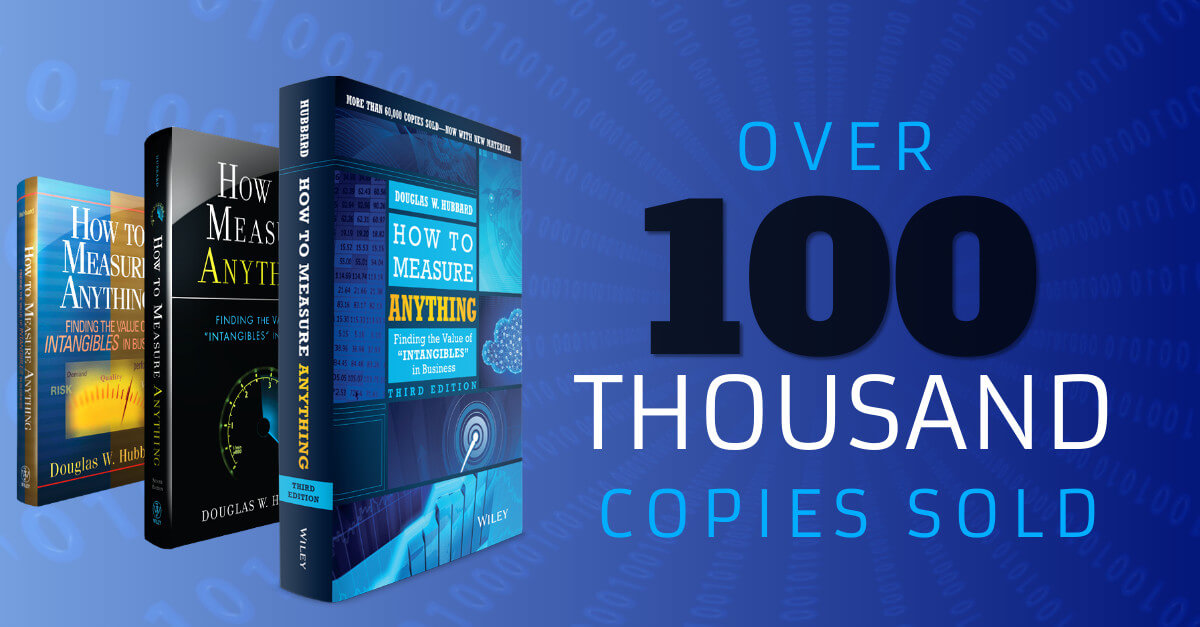How to Measure Anything Book Sales Have Exceeded the 100,000 Mark